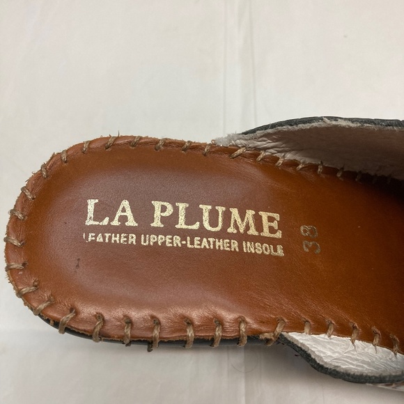 La Plume croc print leather mules/clogs - Picture 5 of 6